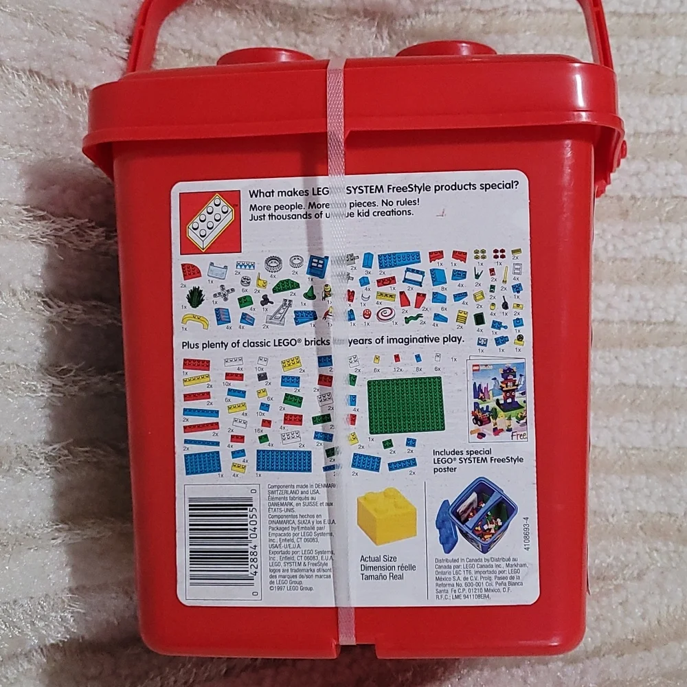 NEW RARE 1997 LEGO System 4055 SEALED Freestyle 320 Special Pieces Value Bucket